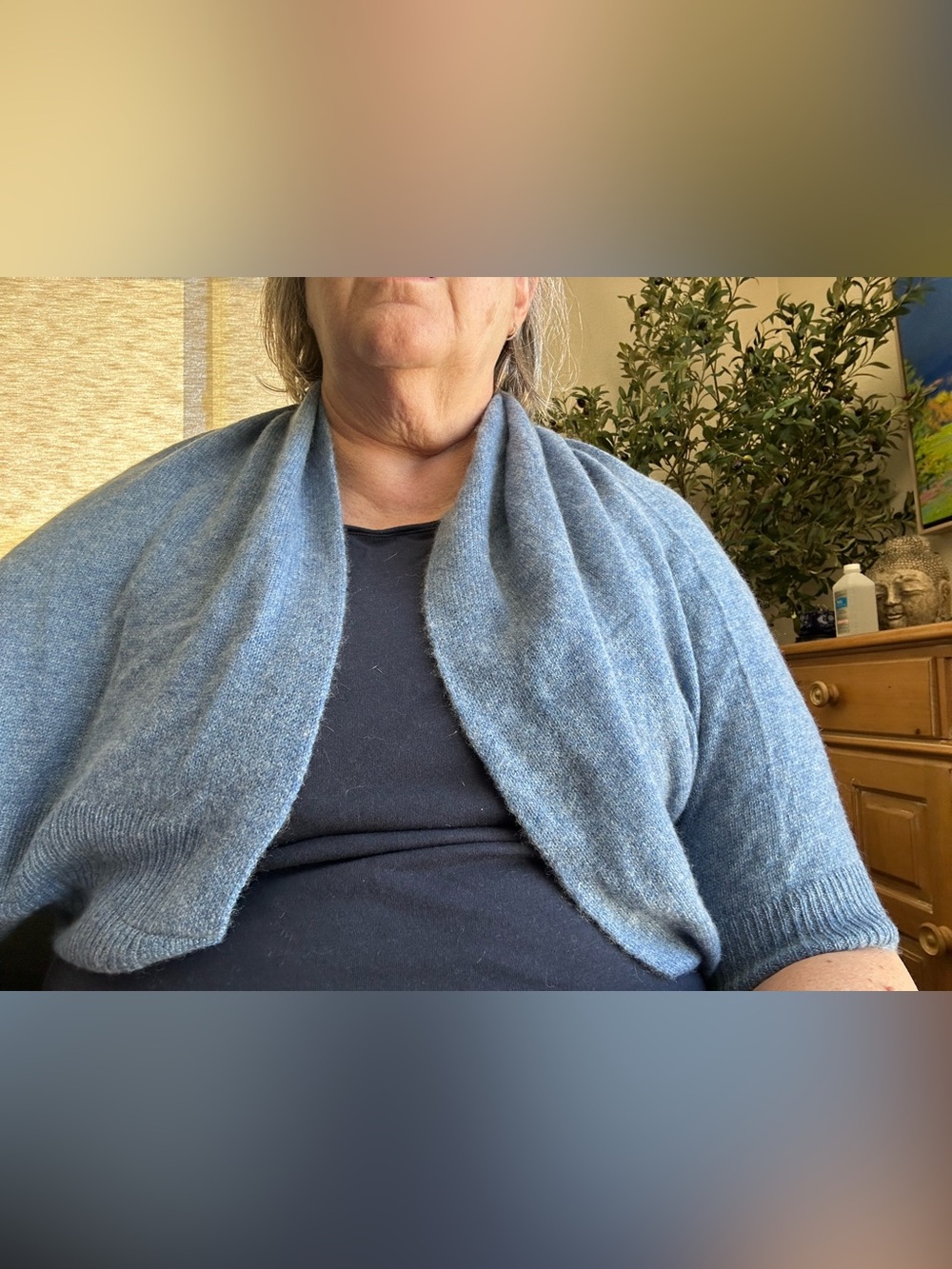 NEW 100% Cashmere Blue wrap/shawl